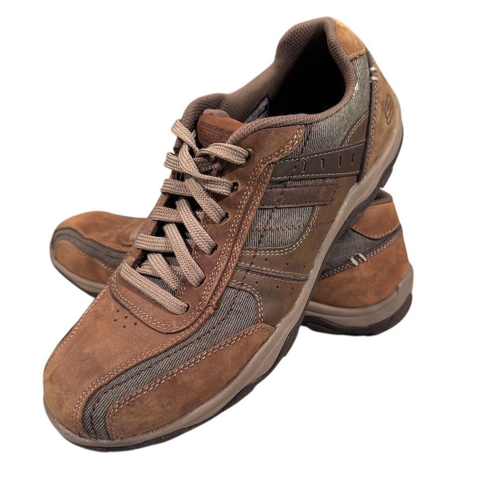 Skechers Men's Craster Archdale Brown Casual Sneakers Size 9.5 Y2K